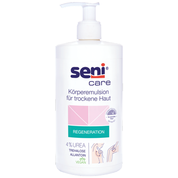 Seni Care Körperemulsion für trockene Haut mit 4% Urea 500 ml Produktfoto